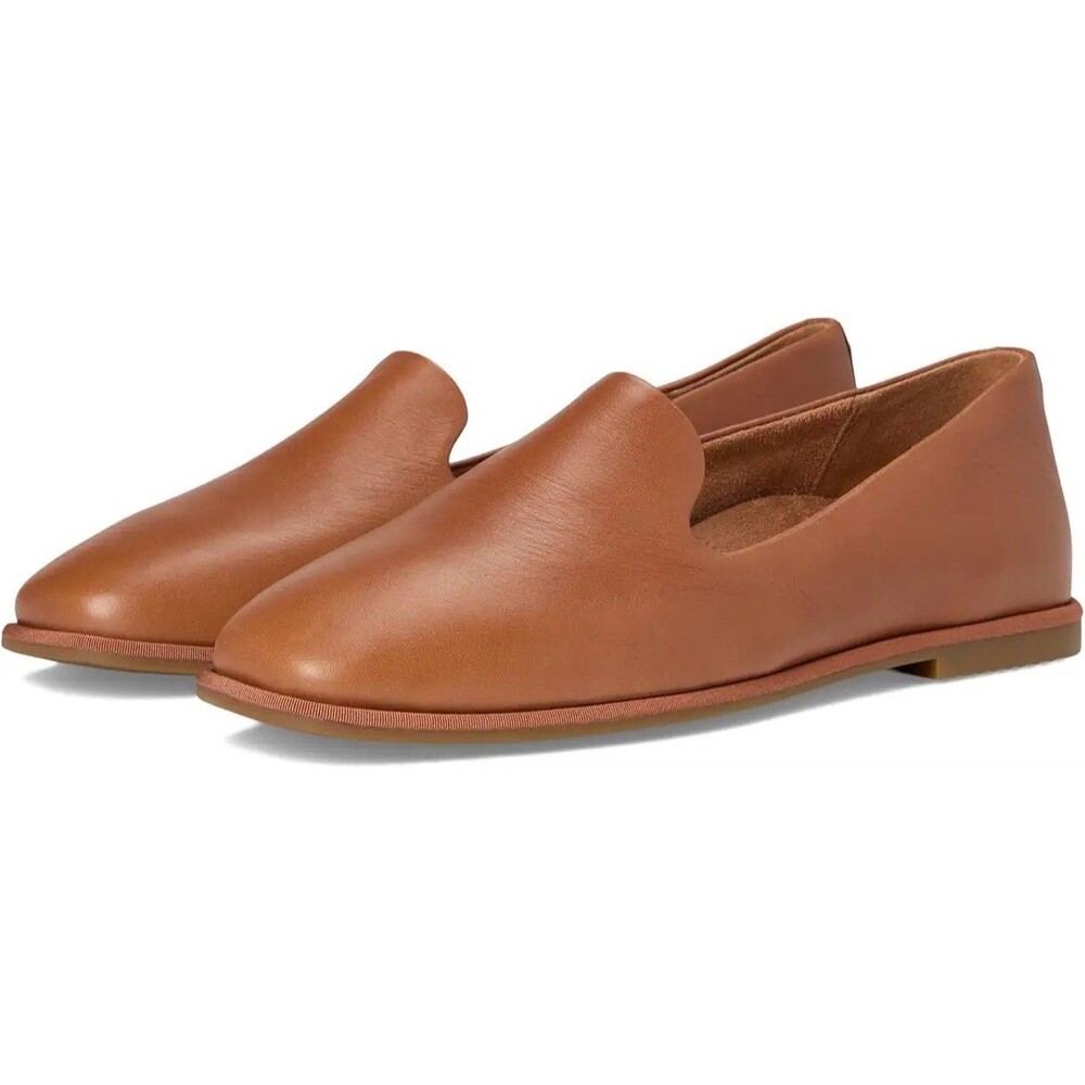 Vionic Willa 2.0 Slip on Flat Loafer Tan Leather Size 8.5 NIB!